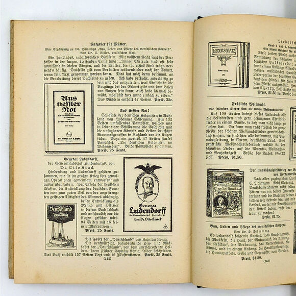 Die Lieberhoret Nimmerauf Vintage German HC Book 1920s Lange Publishing St Louis - Picture 6 of 6